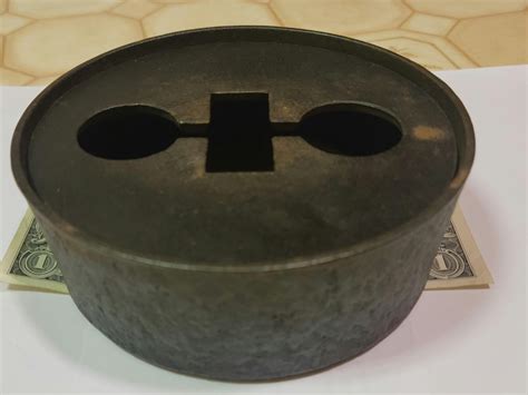 metal box with holes on it|Small Round Heavy Metal Box with holes in lid/ : .